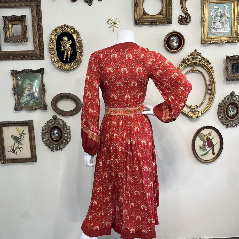 Spell & The Gypsy Collective Jewel Soiree Dress in Copper Boho Floral - Picture 4 of 9